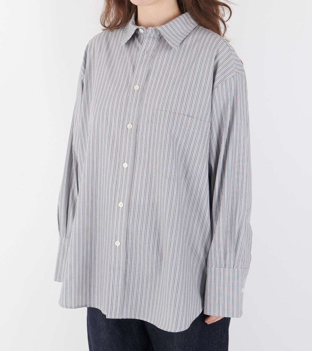 Margit Shirt Blue/Greyish Stripe