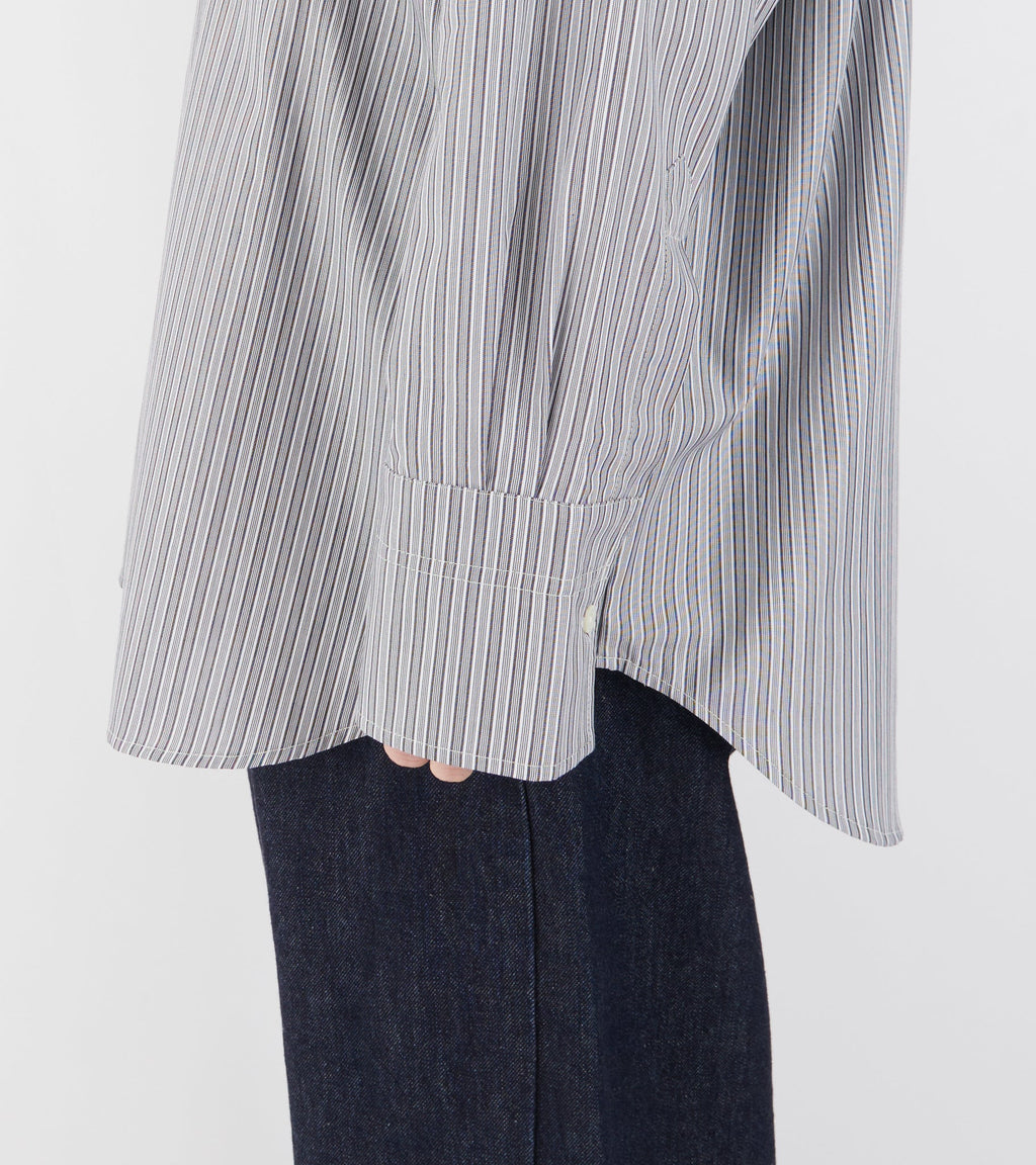 Margit Shirt Blue/Greyish Stripe