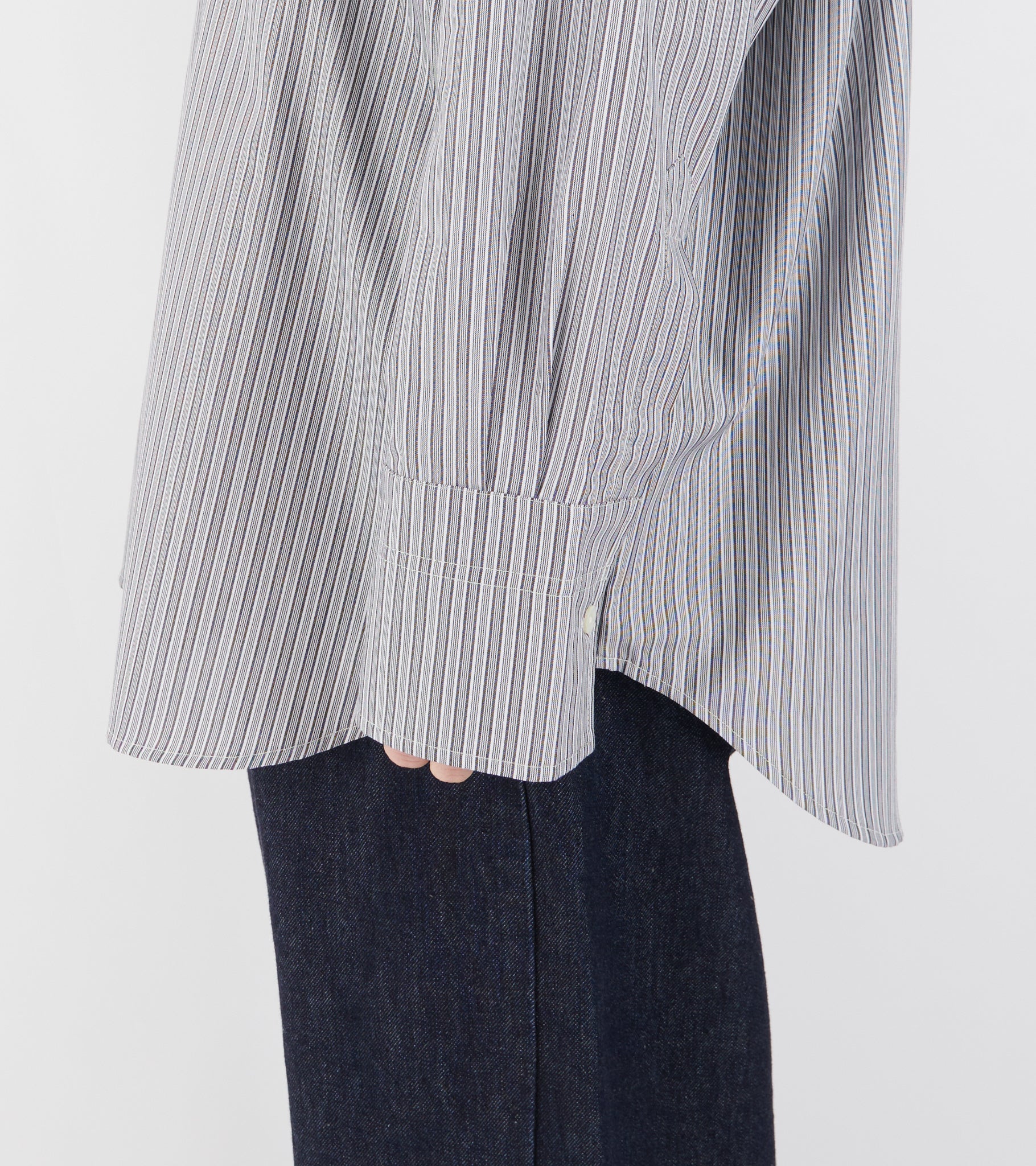 Margit Shirt Blue/Greyish Stripe