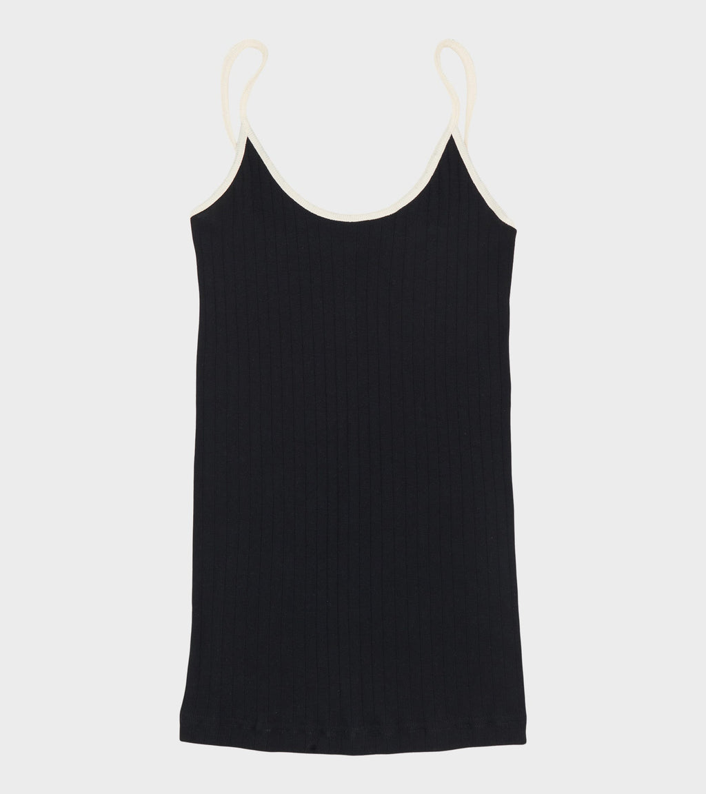 101 Strap Top Kontrast Black/Ecru