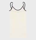 101 Strap Top Kontrast Ecru/Black