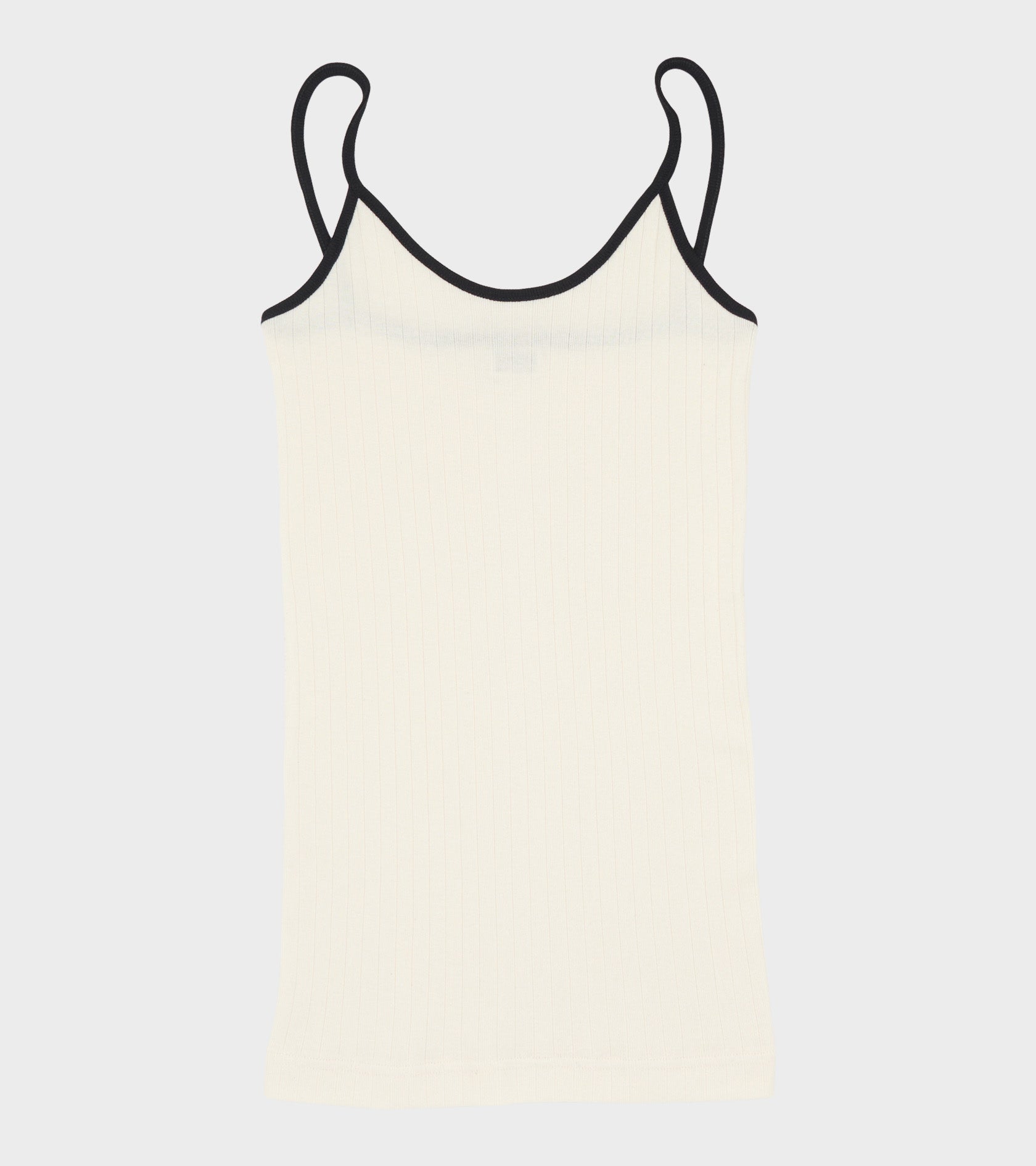 101 Strap Top Kontrast Ecru/Black