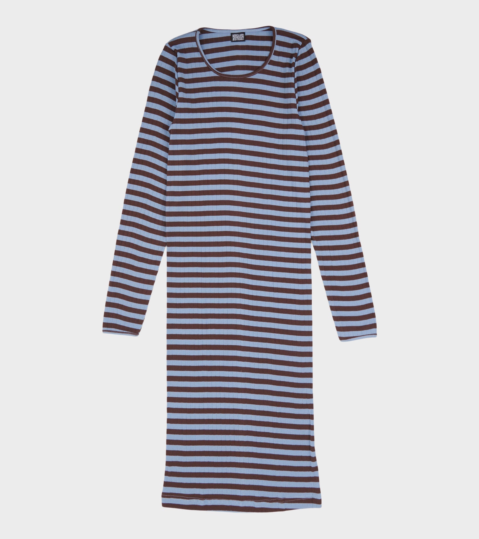 101 John Rib Dress Brown/Light Blue