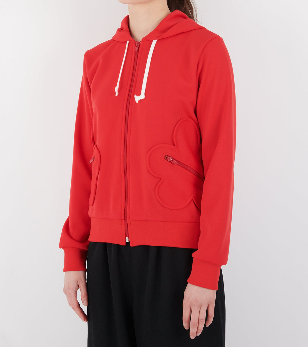 Flower Hoodie Red