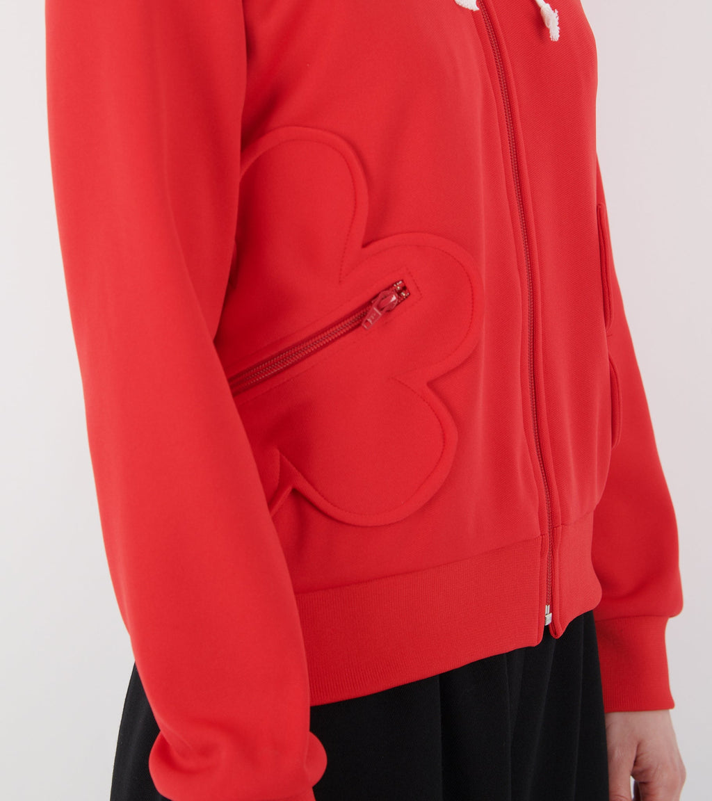 Flower Hoodie Red