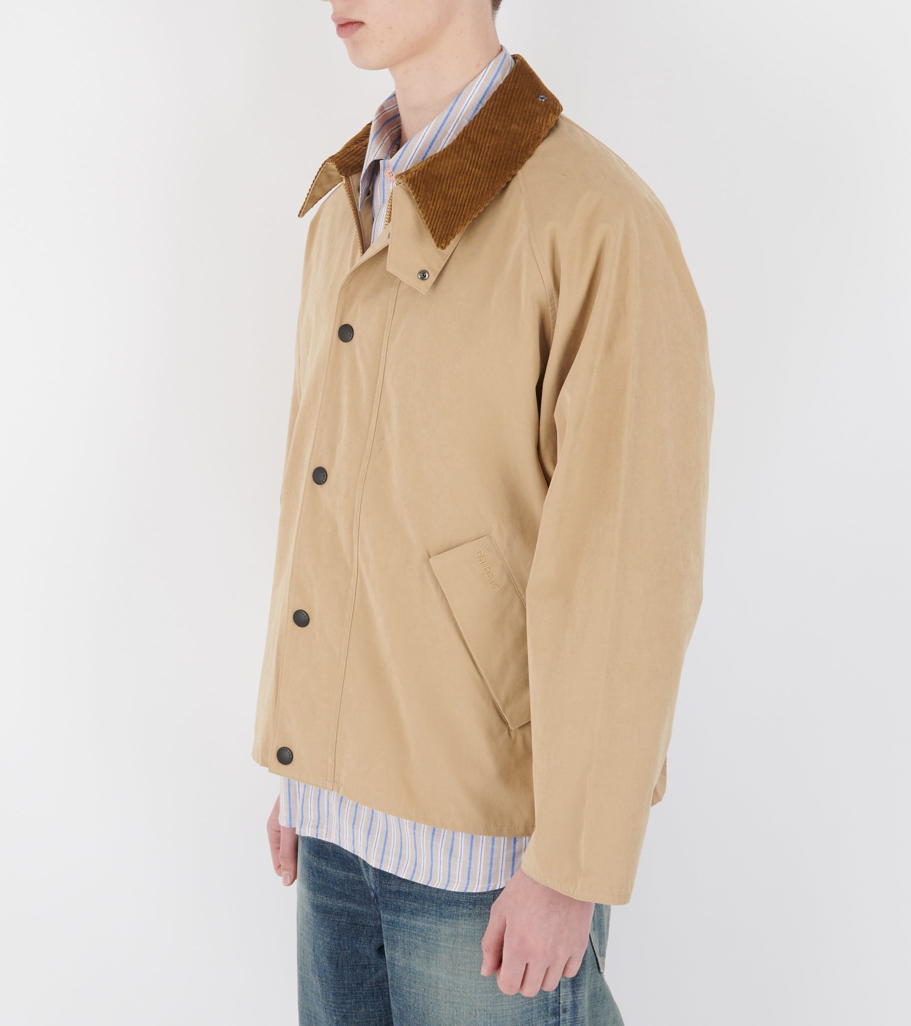 Transporter Oversized Casual Jacket Stone