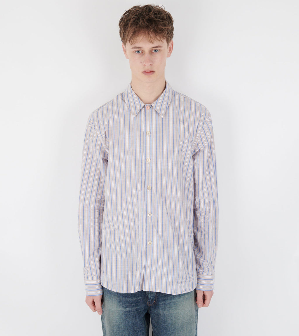Striped Shirt Beige/Blue