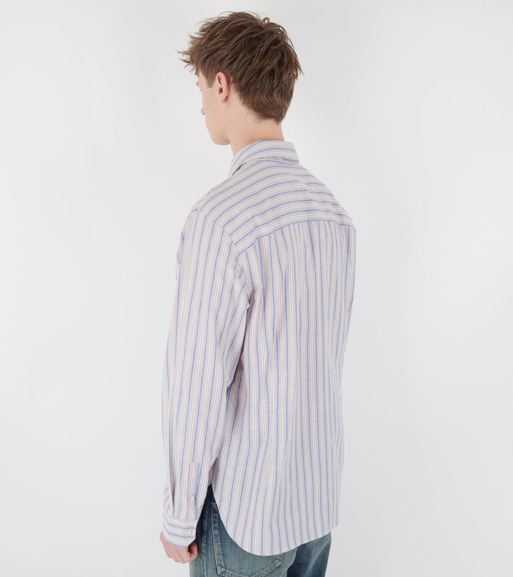 Striped Shirt Beige/Blue