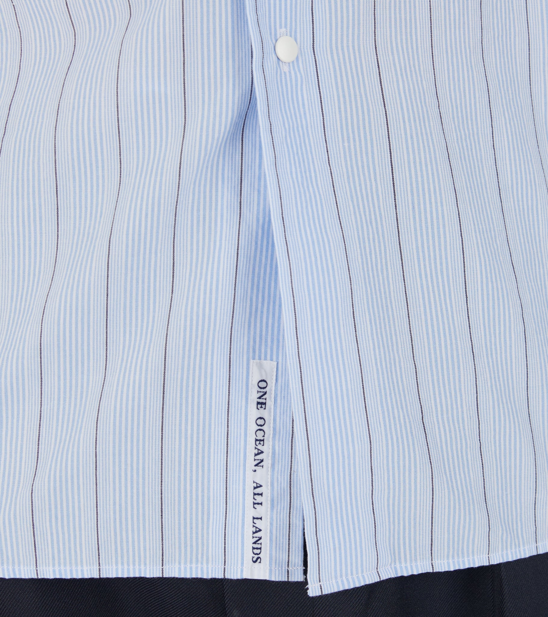 Stripe Wind Shirt Sax