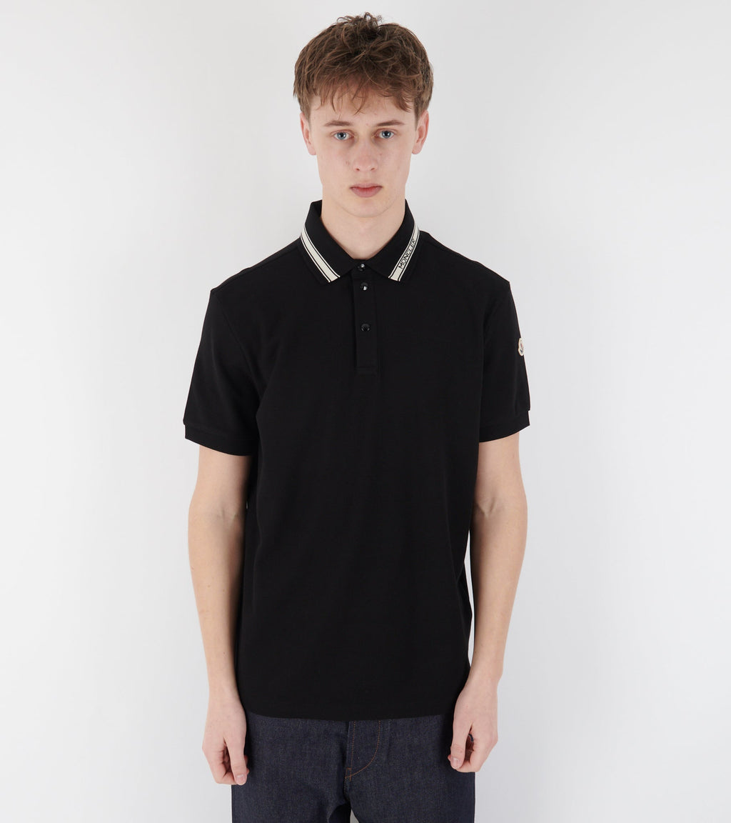 Cotton Piqué Polo Shirt Black