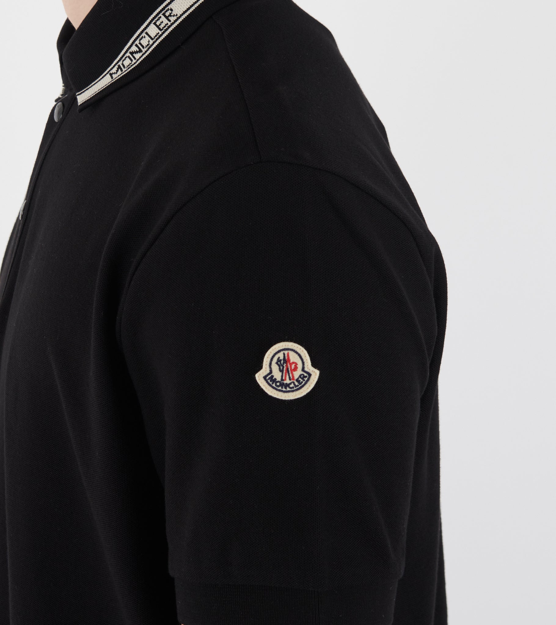 Cotton Piqué Polo Shirt Black