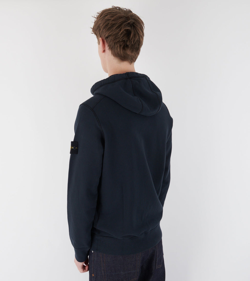 Organic Cotton Zip Hoodie Navy