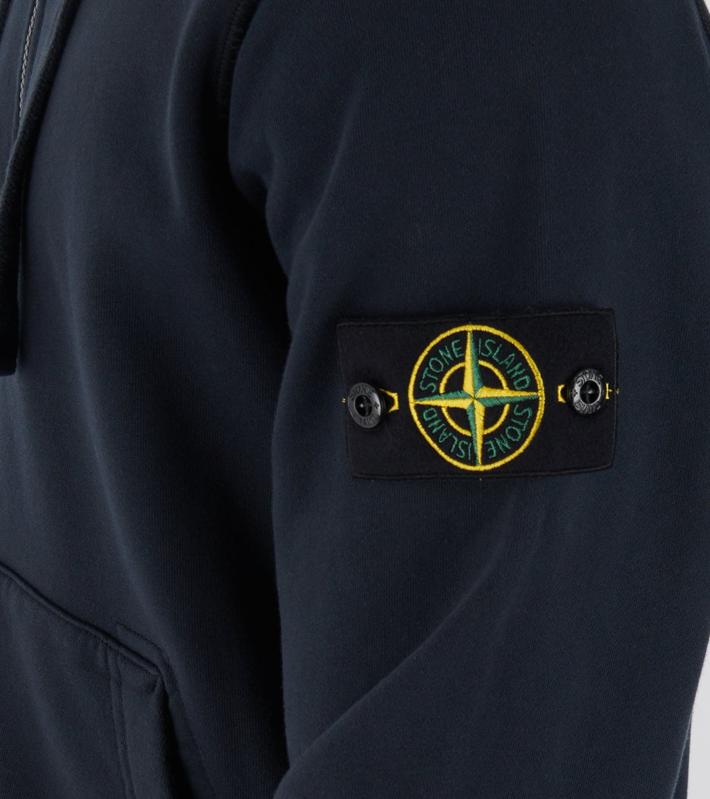 Organic Cotton Zip Hoodie Navy
