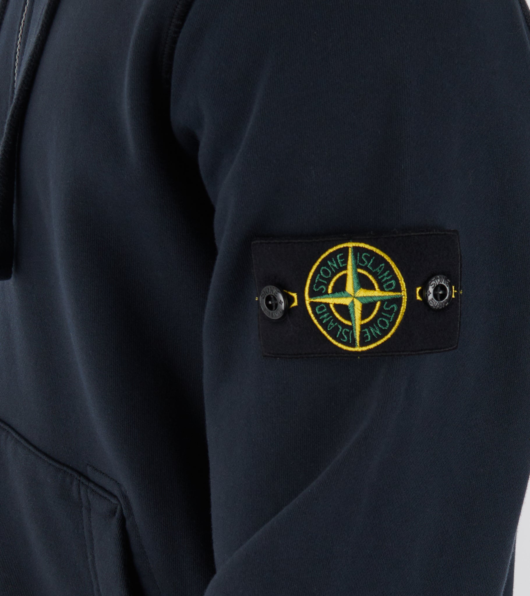 Organic Cotton Zip Hoodie Navy