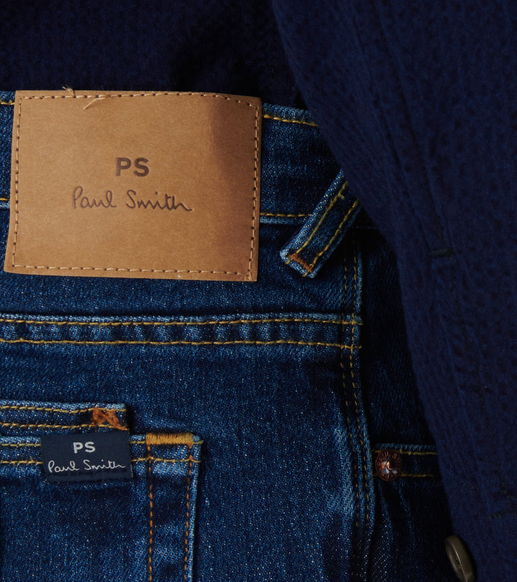 Relaxed Taper Fit Jeans Blue