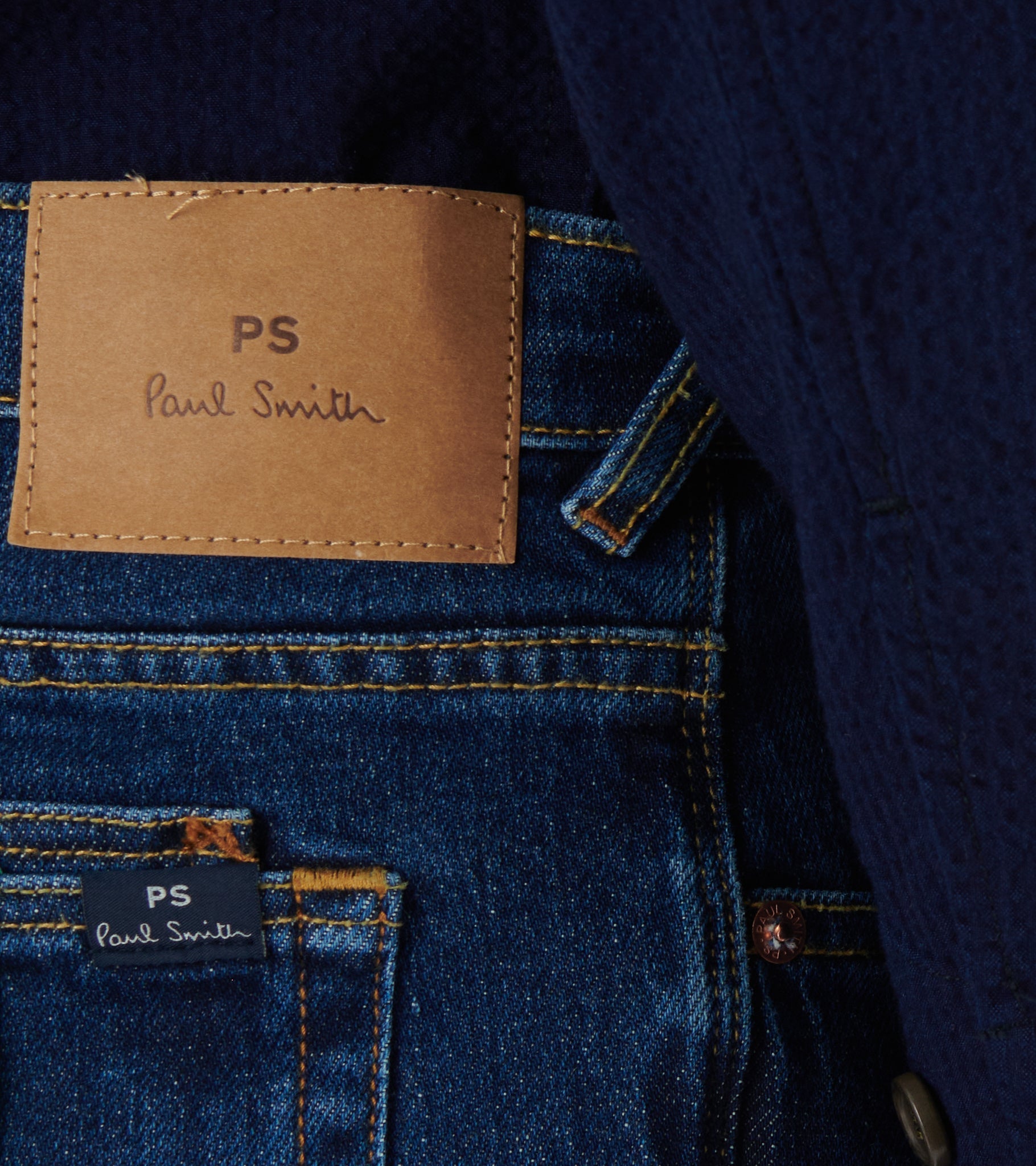 Relaxed Taper Fit Jeans Blue