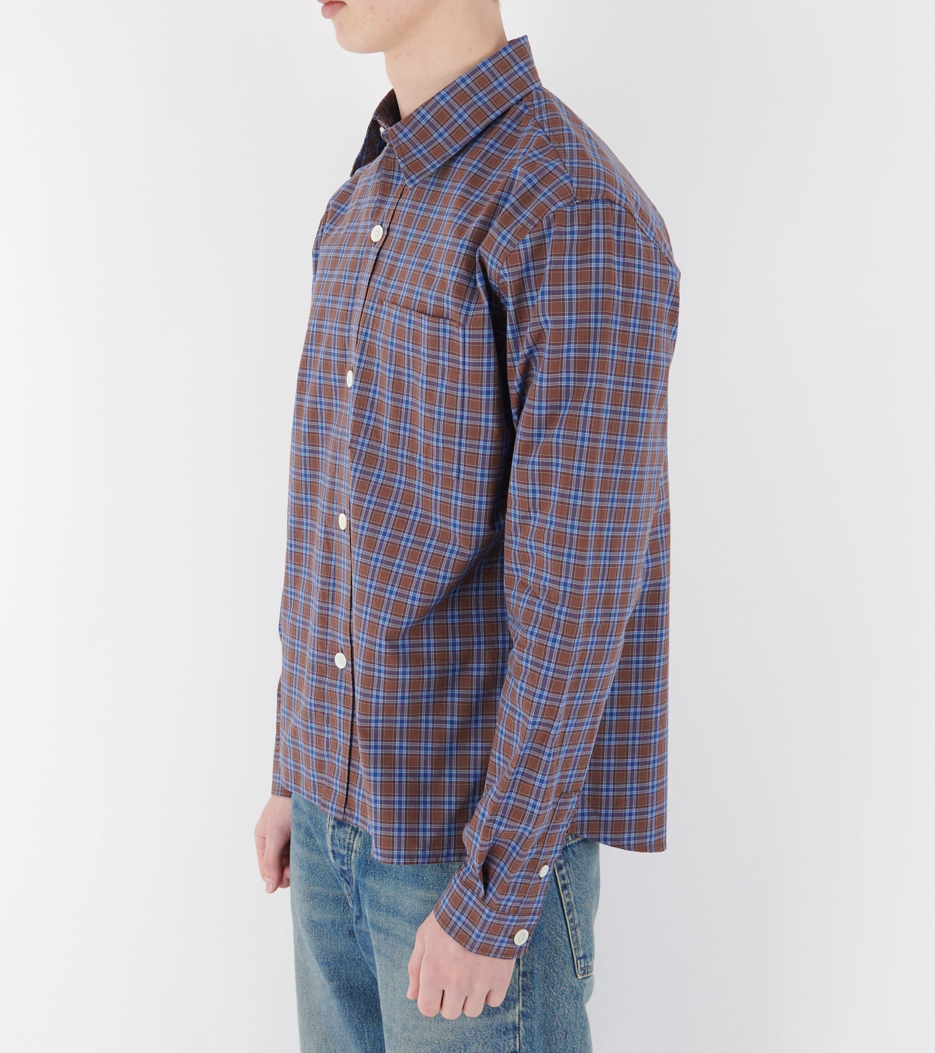 Another Shirt 4.0 Brown/Blue Check