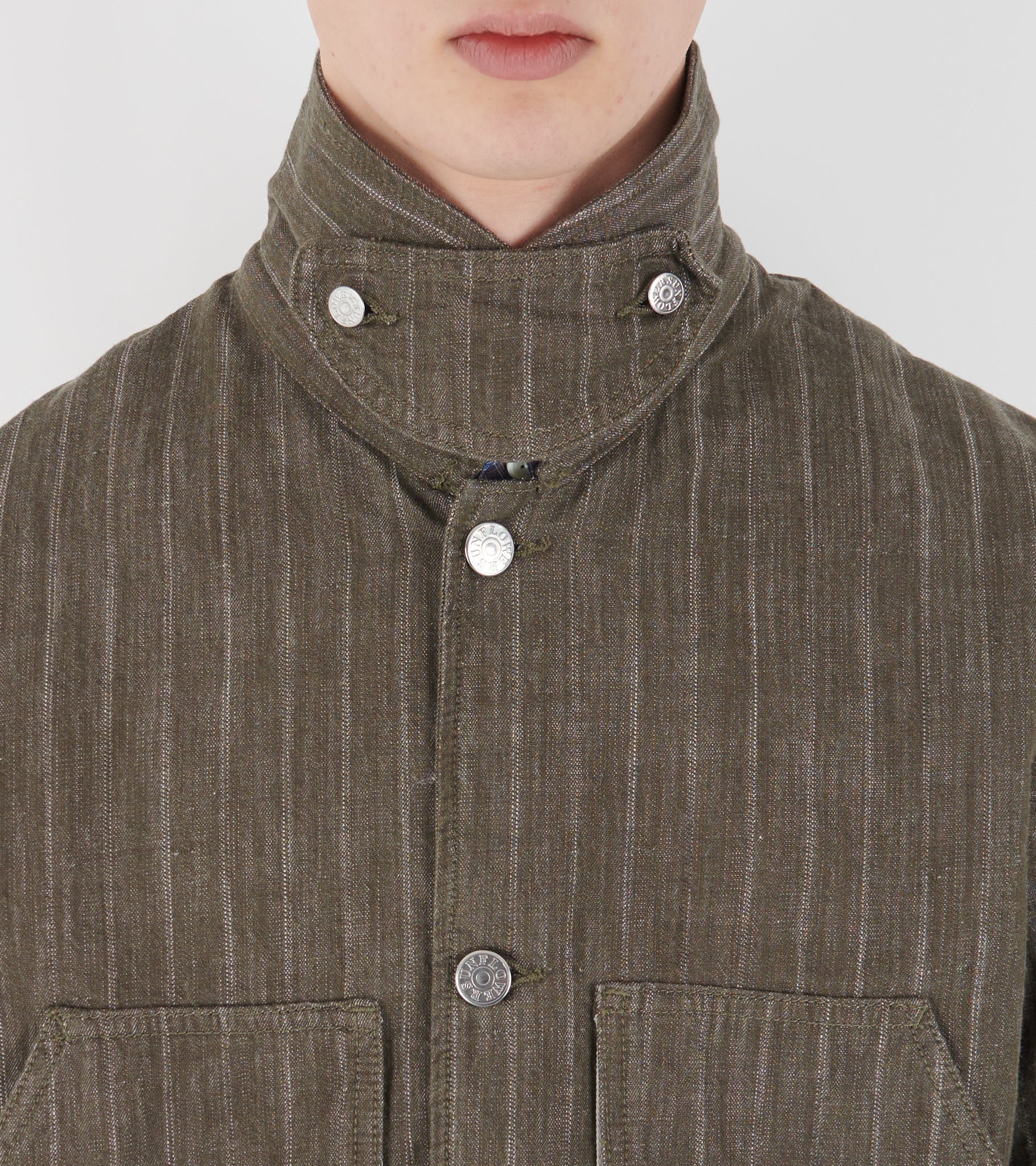 Labour Jacket Stripe Khaki