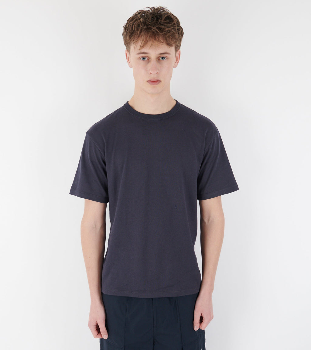 Loopwheel Coolmax Jersey Tee Navy