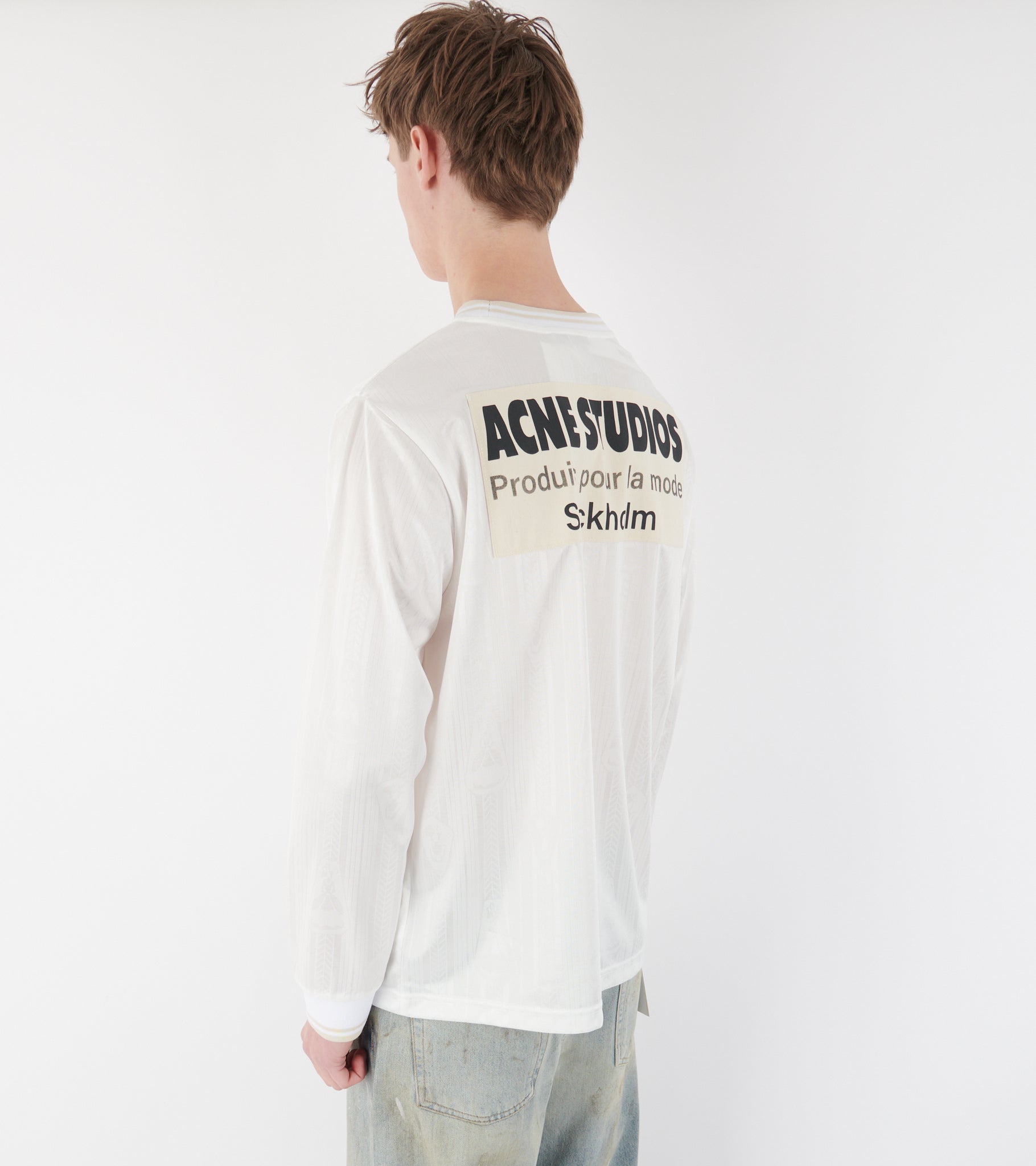 Logo Sports Jersey Top White