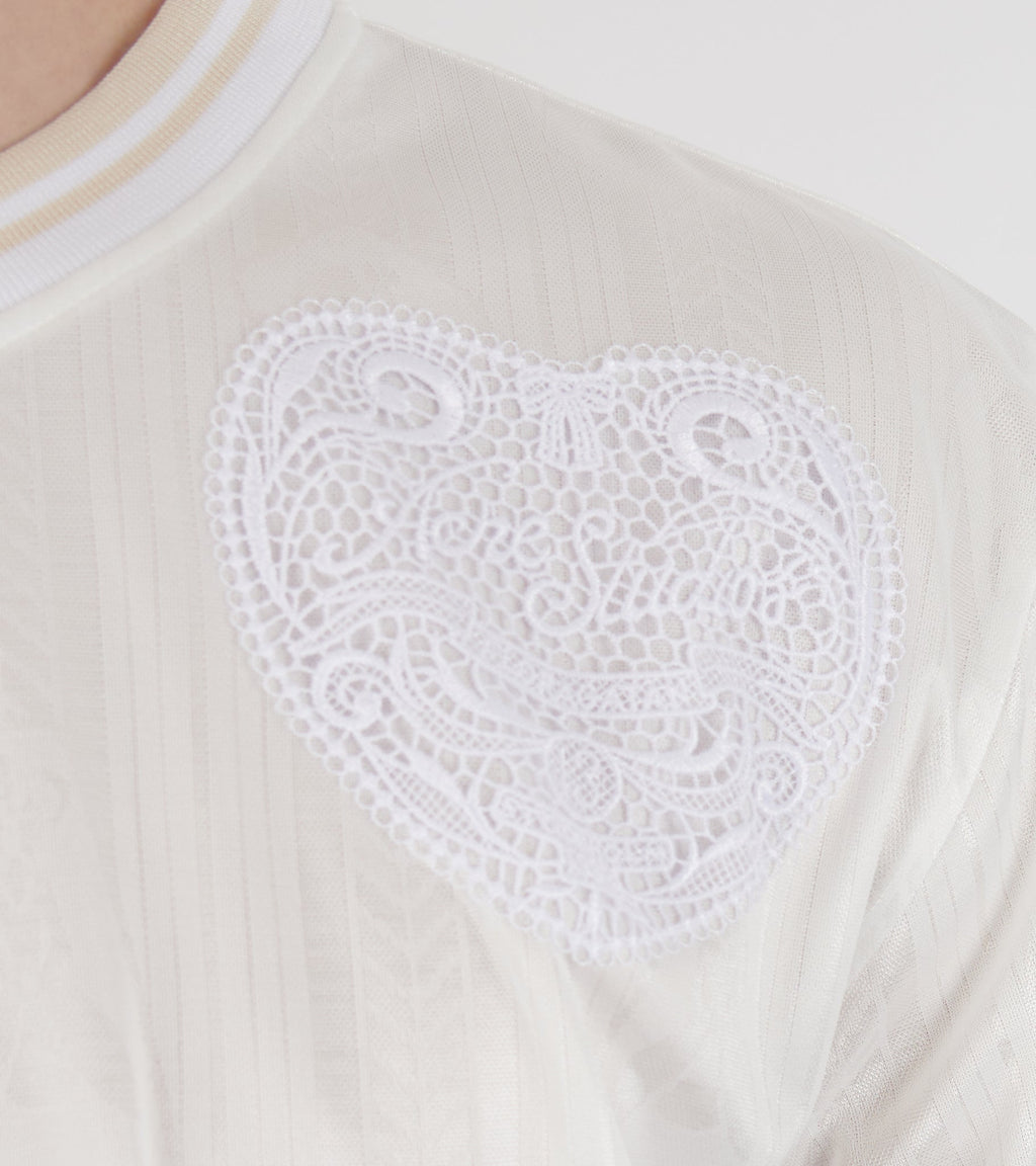 Logo Sports Jersey Top White