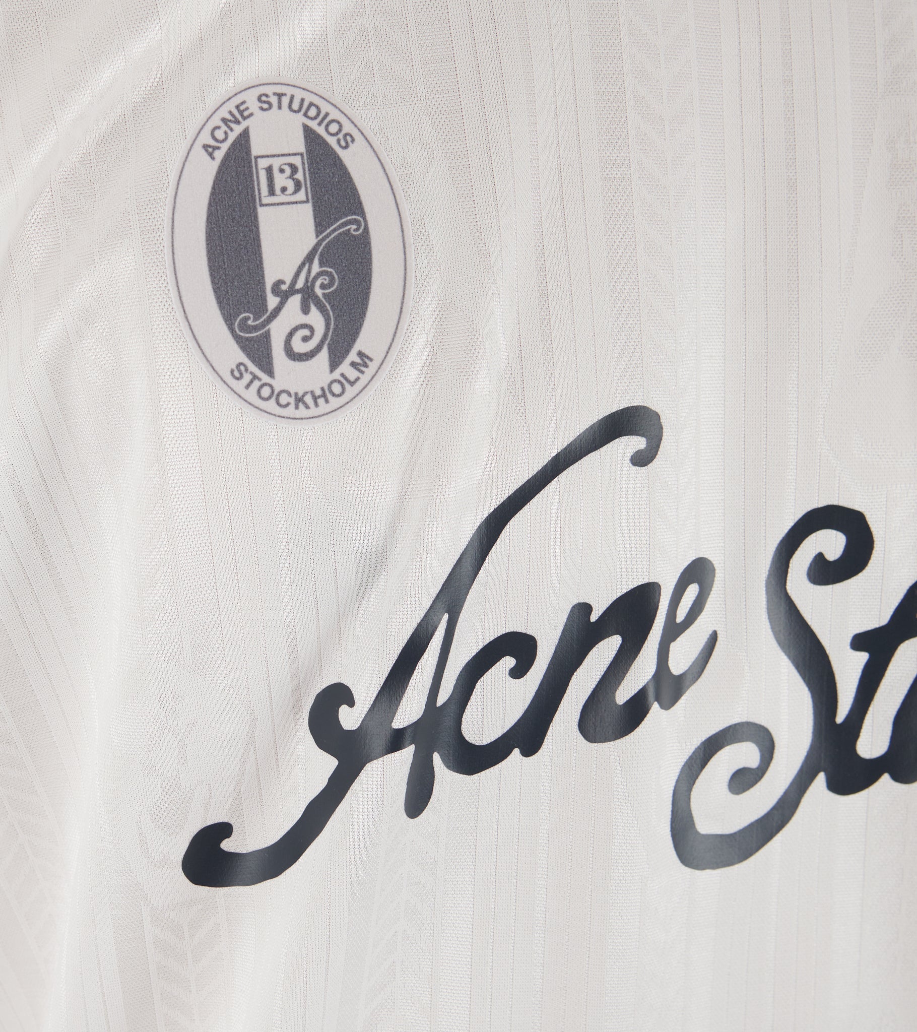 Logo Sports Jersey Top White