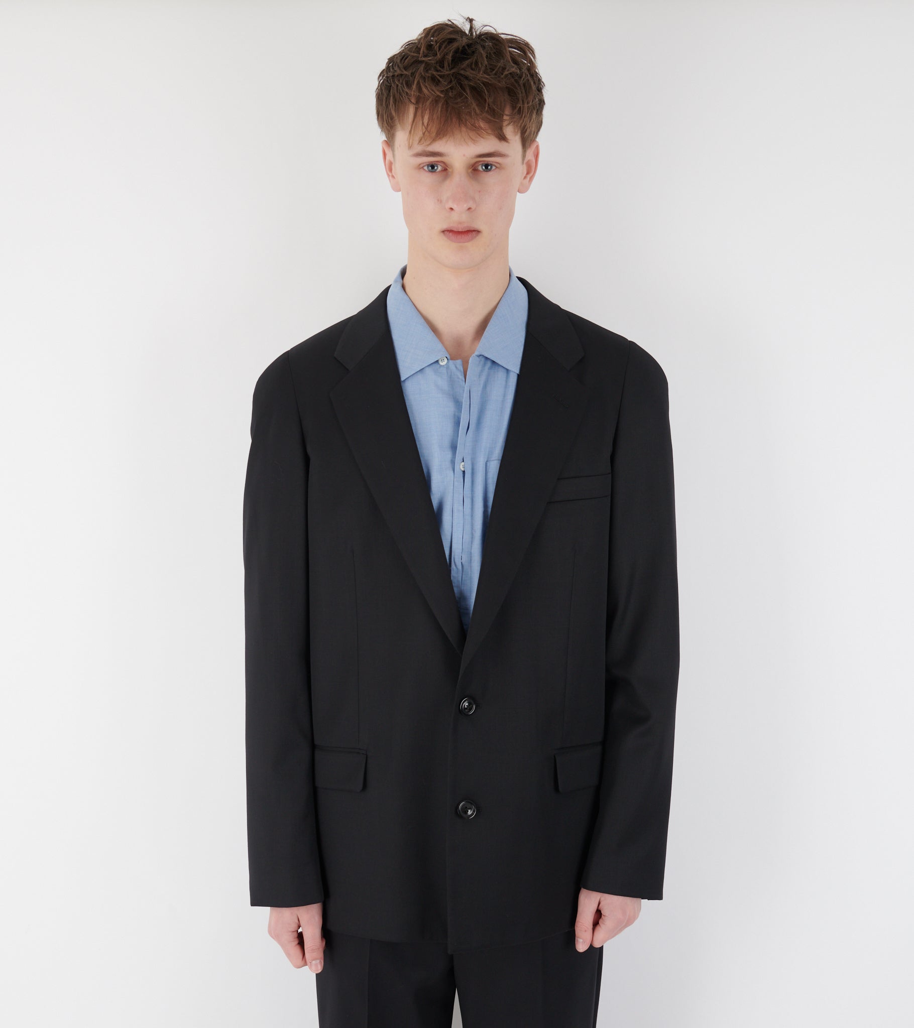 Virgin Wool Blazer Black