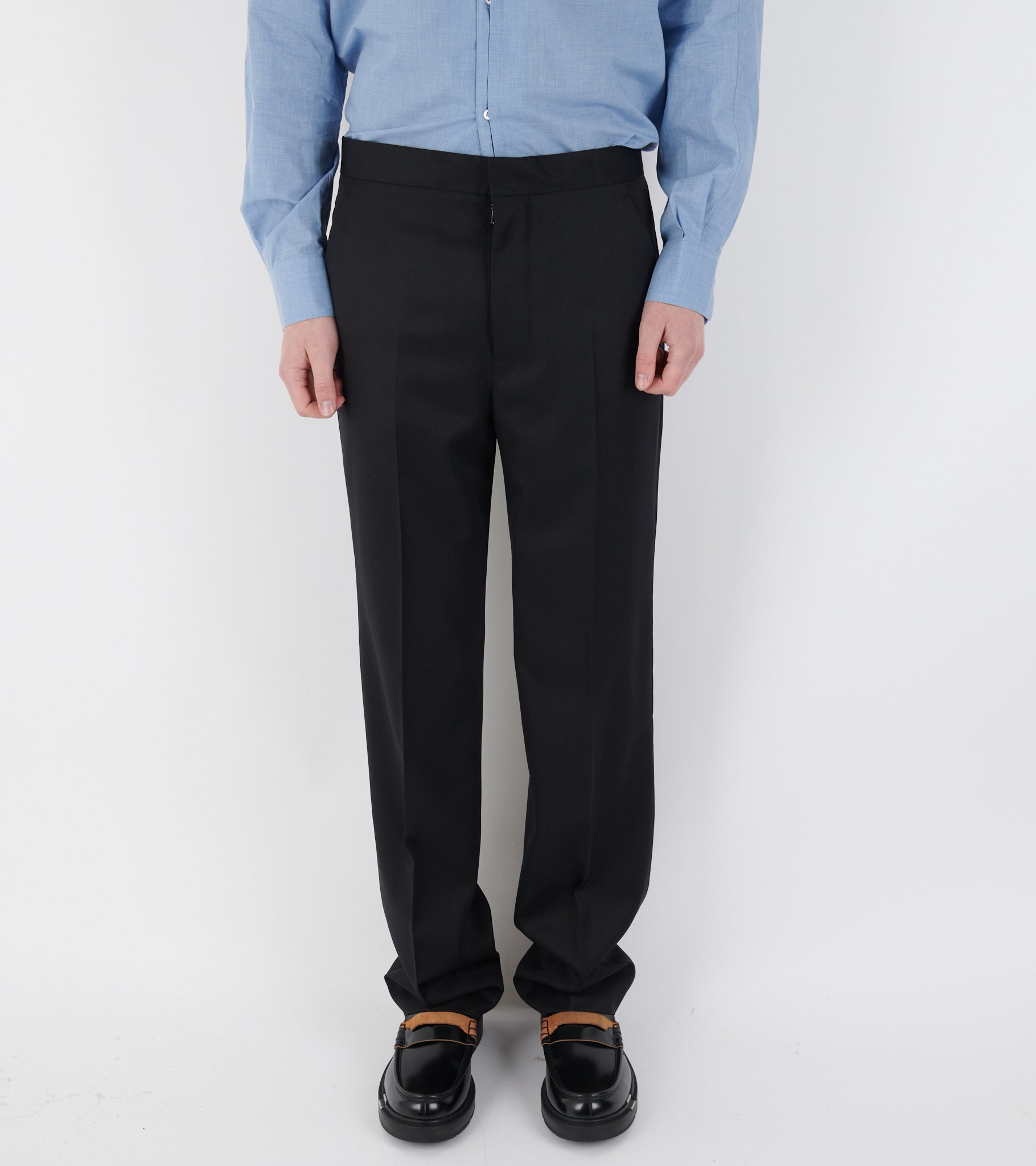 Wool Trousers Black