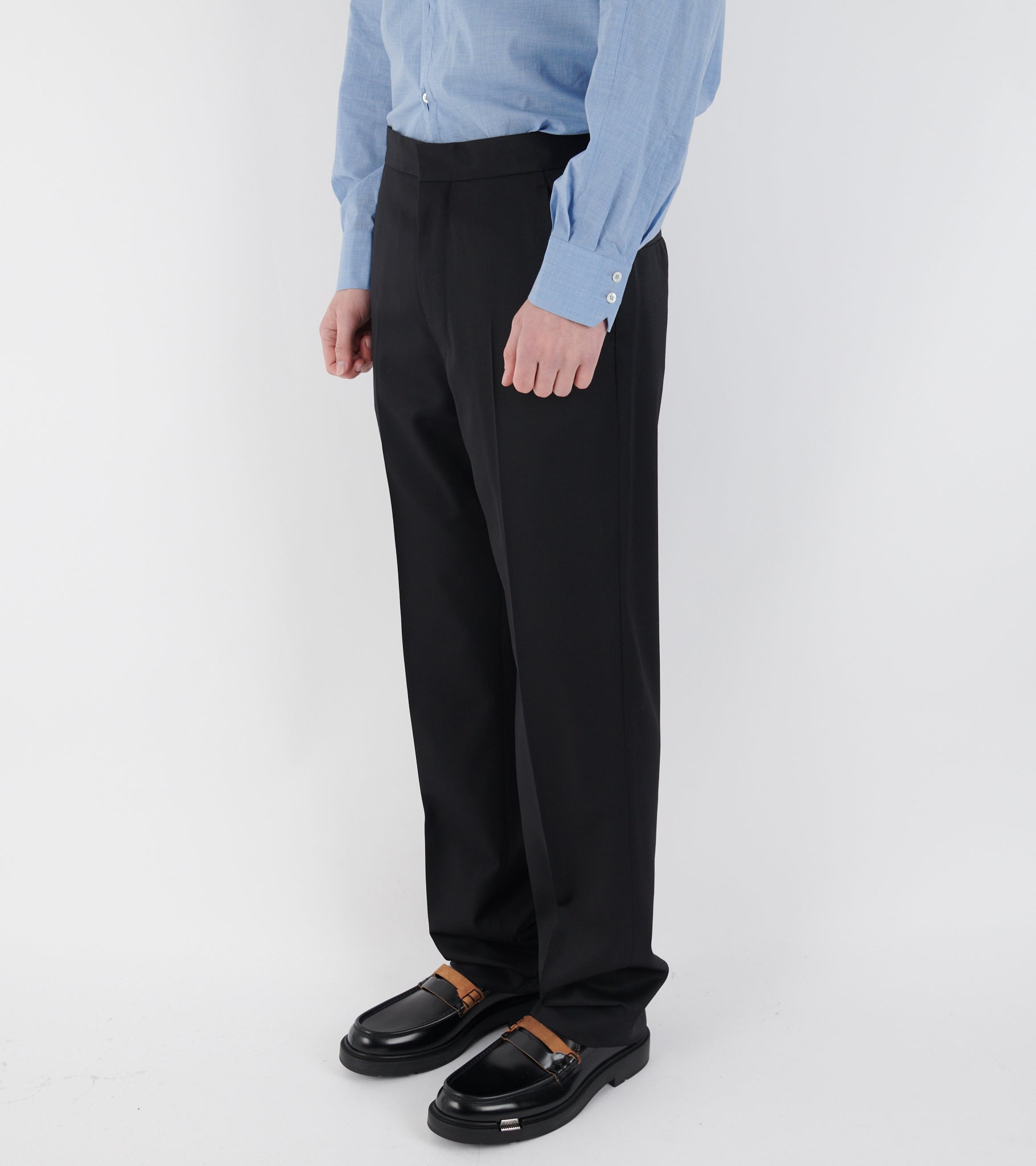 Wool Trousers Black