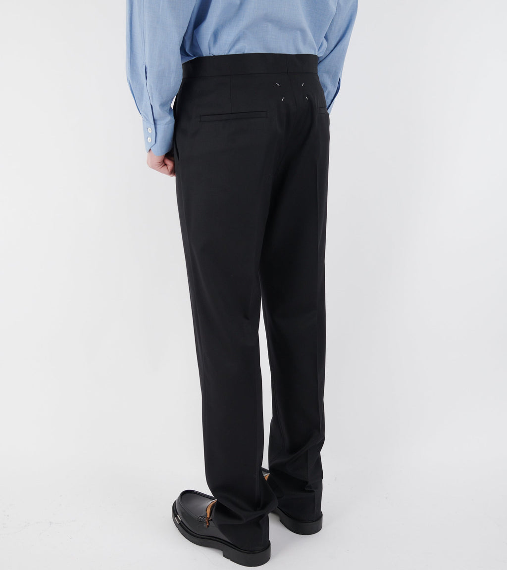 Wool Trousers Black