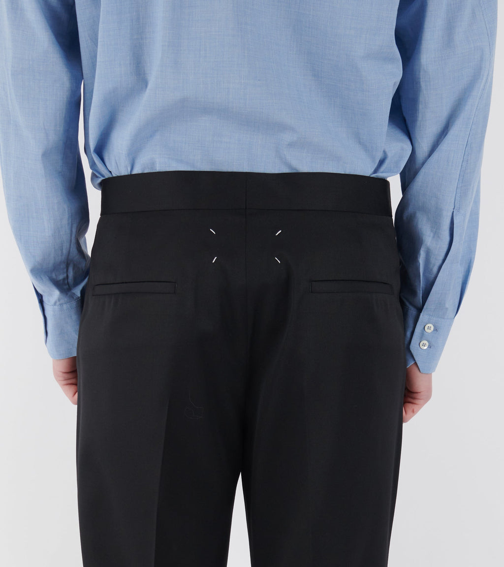 Wool Trousers Black
