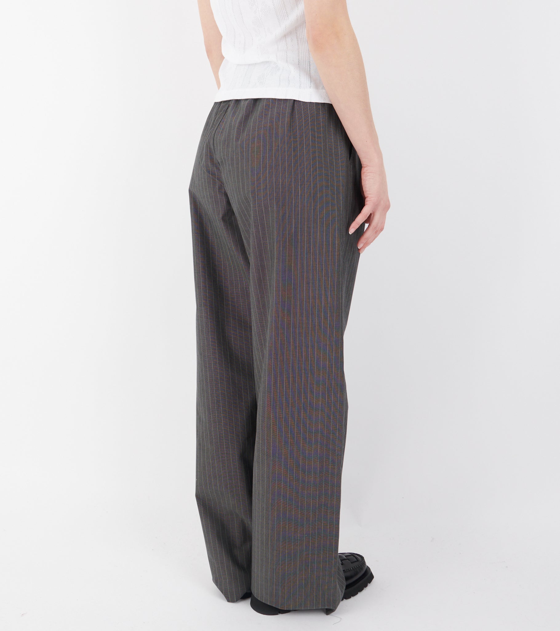 Ingrid Pant Dark Grey Pinstripe