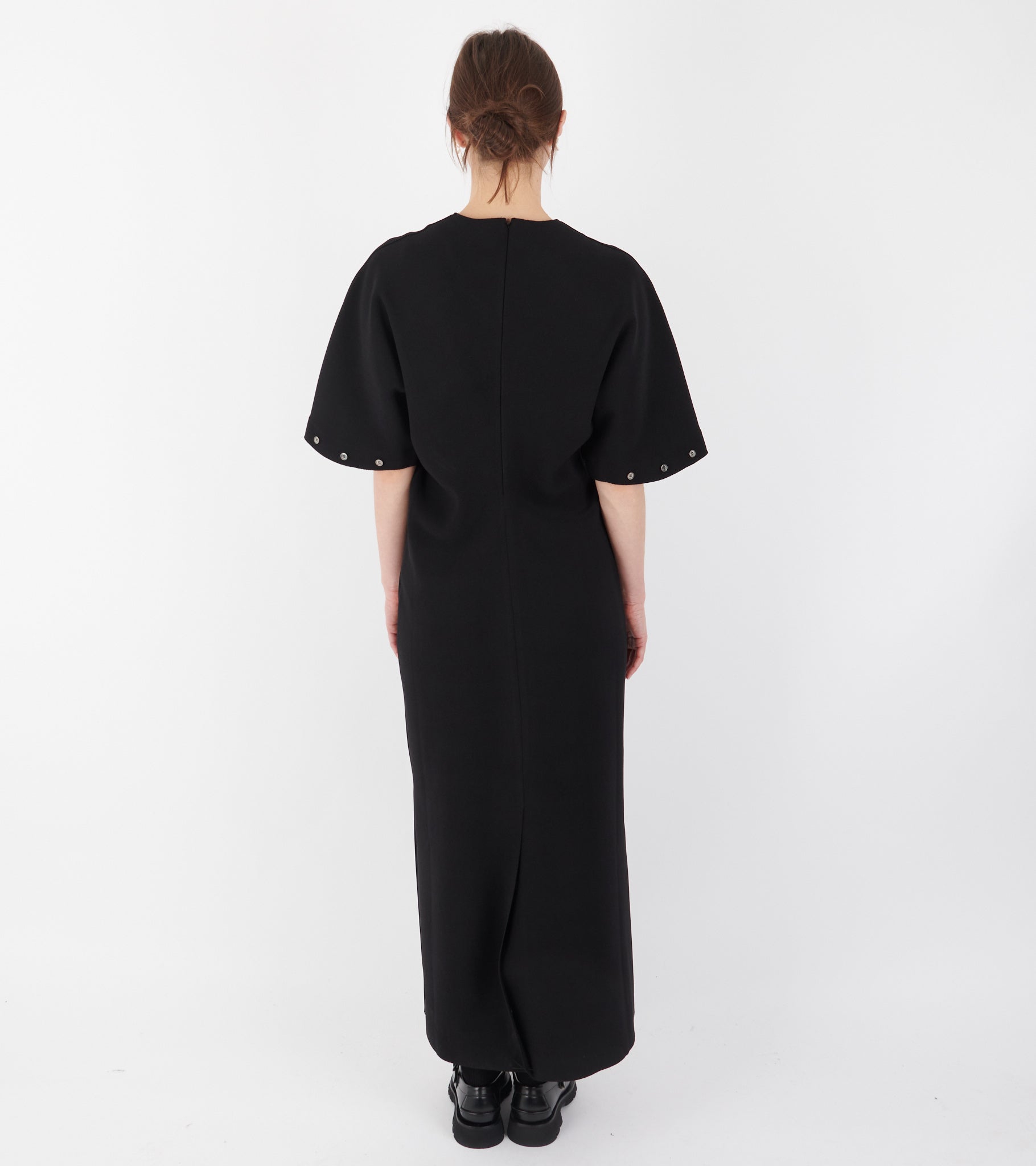 Lay2 Half-sleeve Dress Black