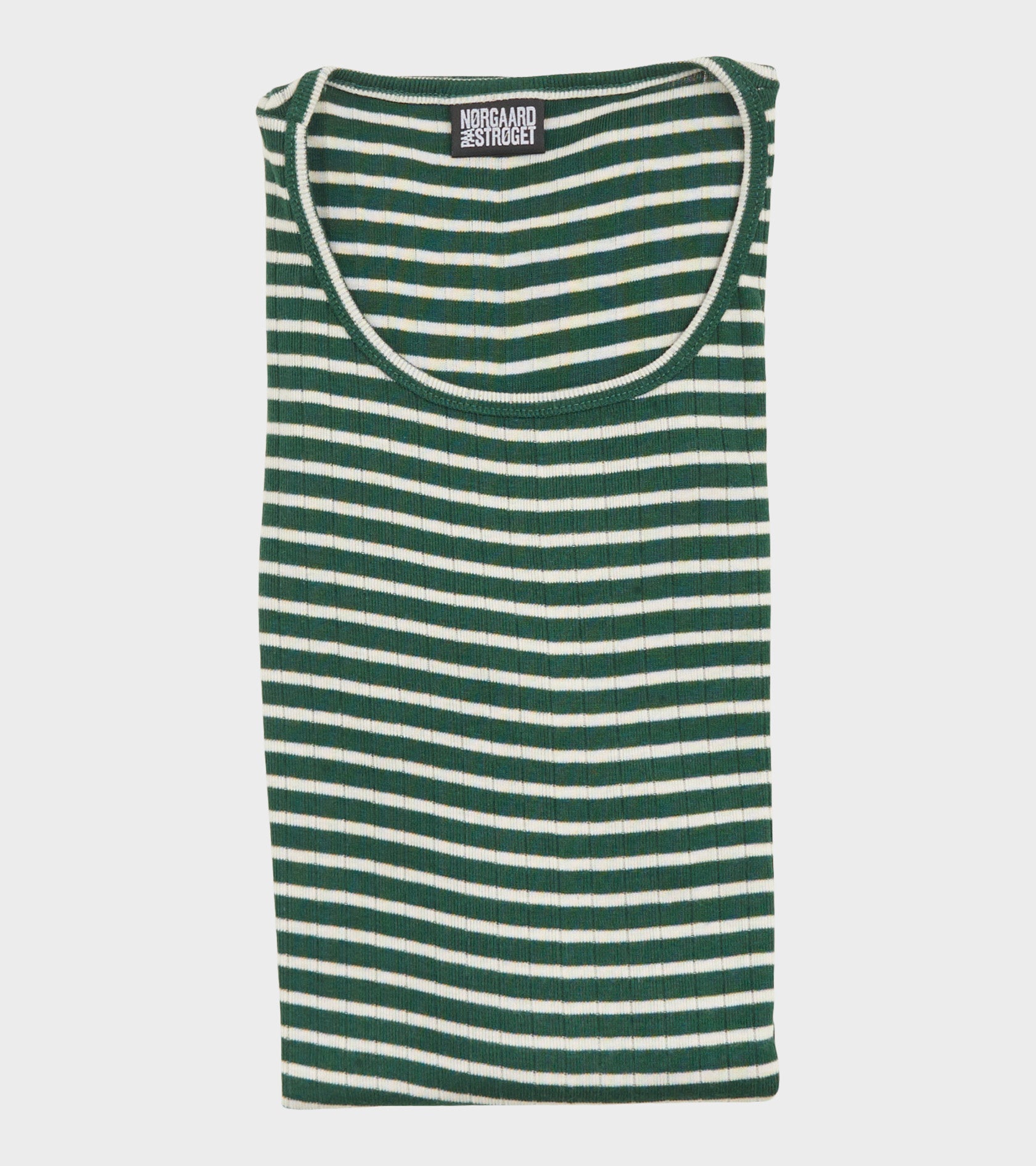 101 Rib NPS Stripes Bottle Green/Ecru