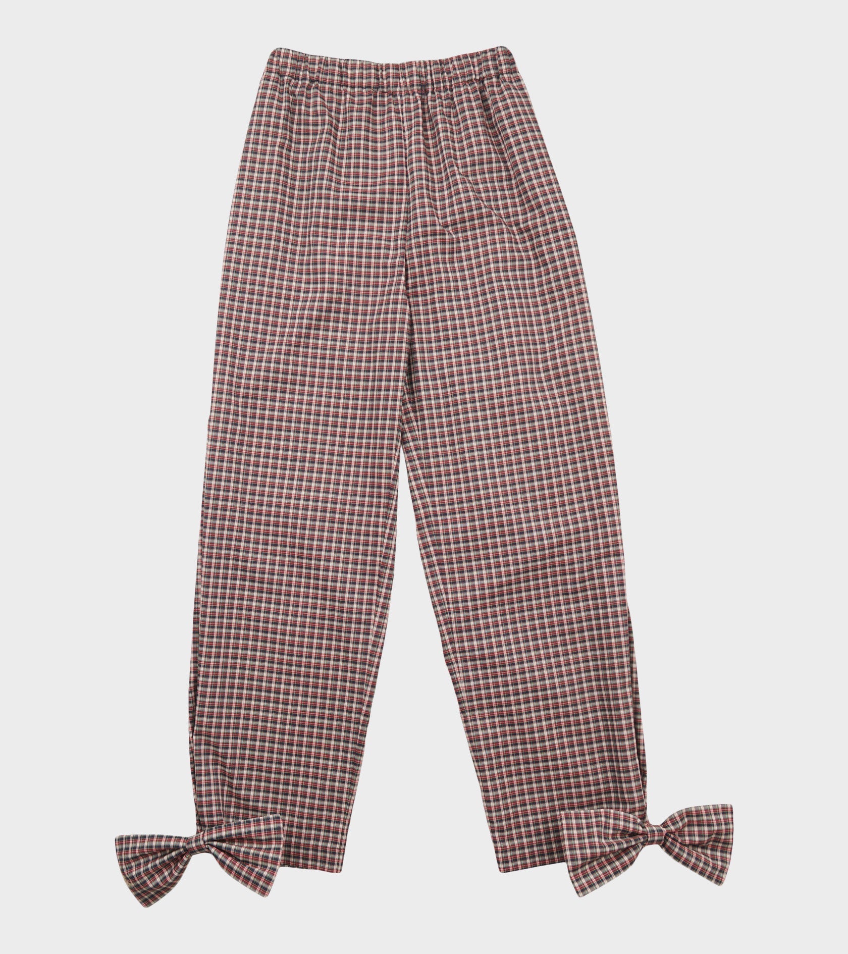 Coco Pants W. Bows Red/Black Check