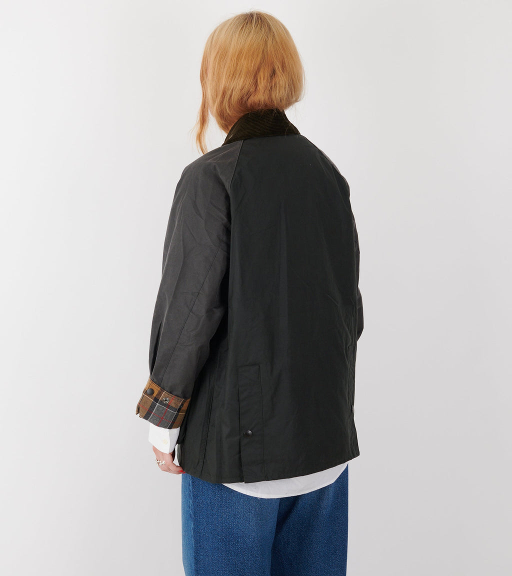 Barbour Patchwork OS Sage Bedale Wax Jacket