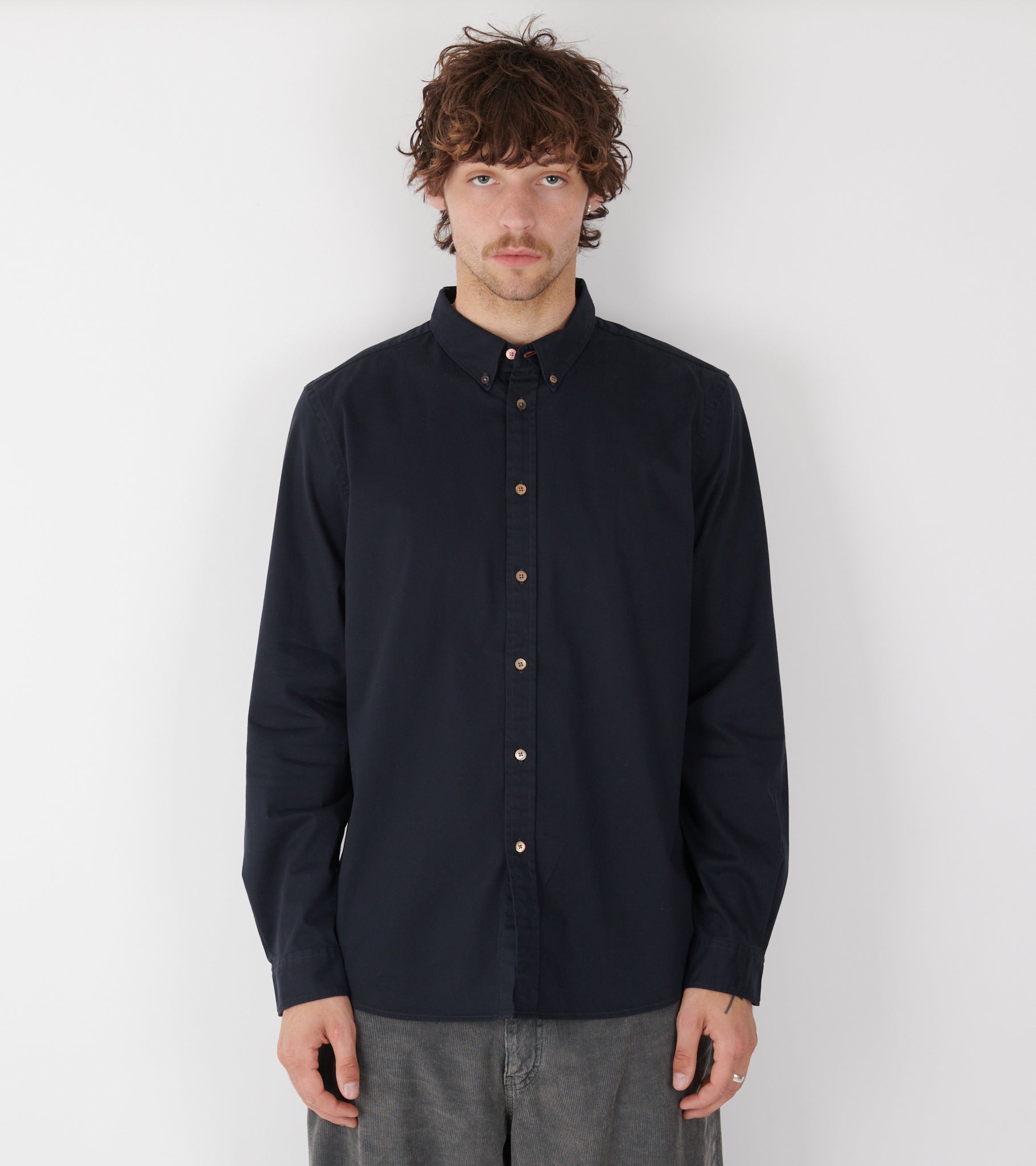 Regular Fit L/S Shirt Blue