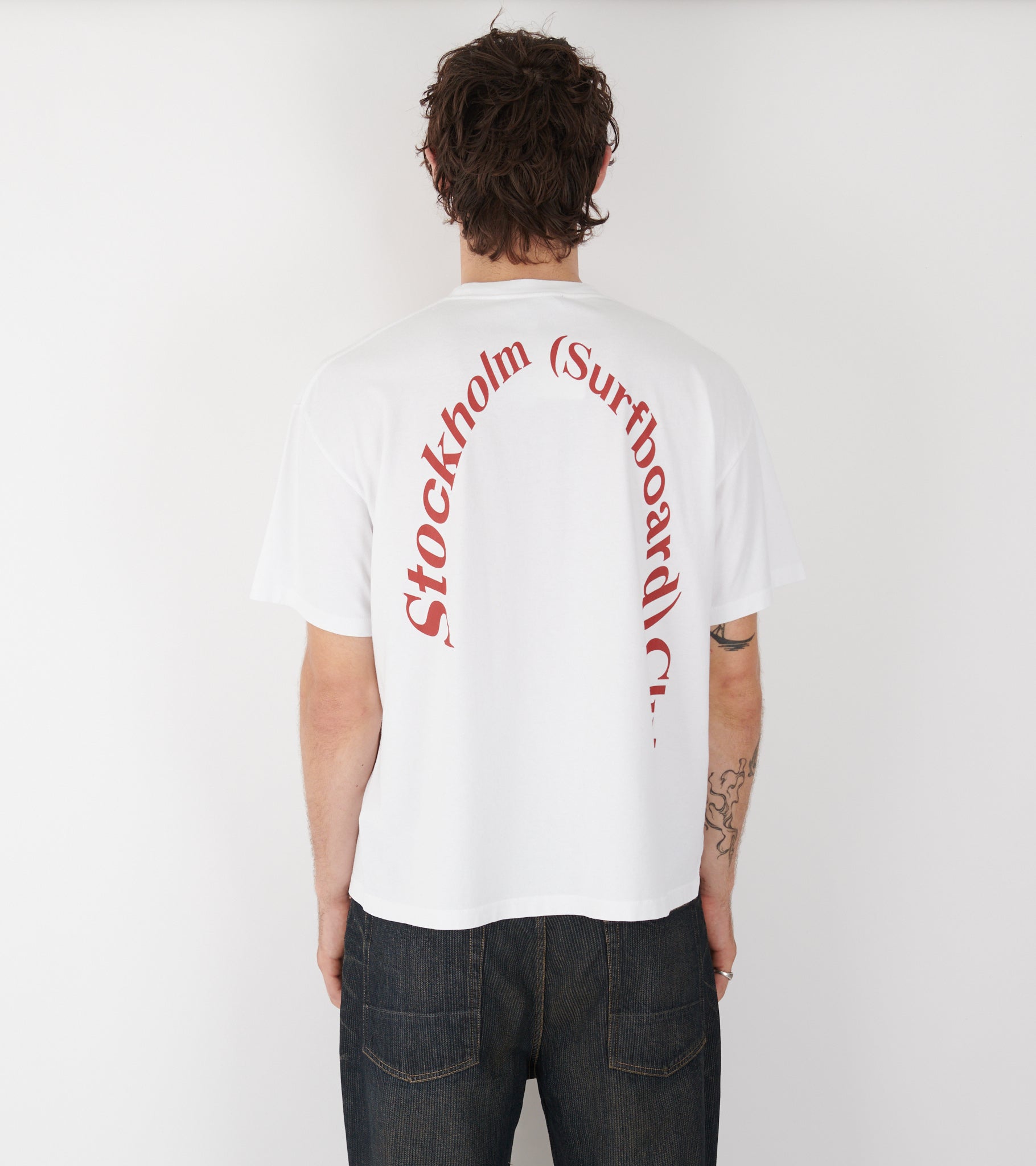 Back Logo Box Tee White