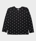 Jaquard Dot Sweat Black/Ecru