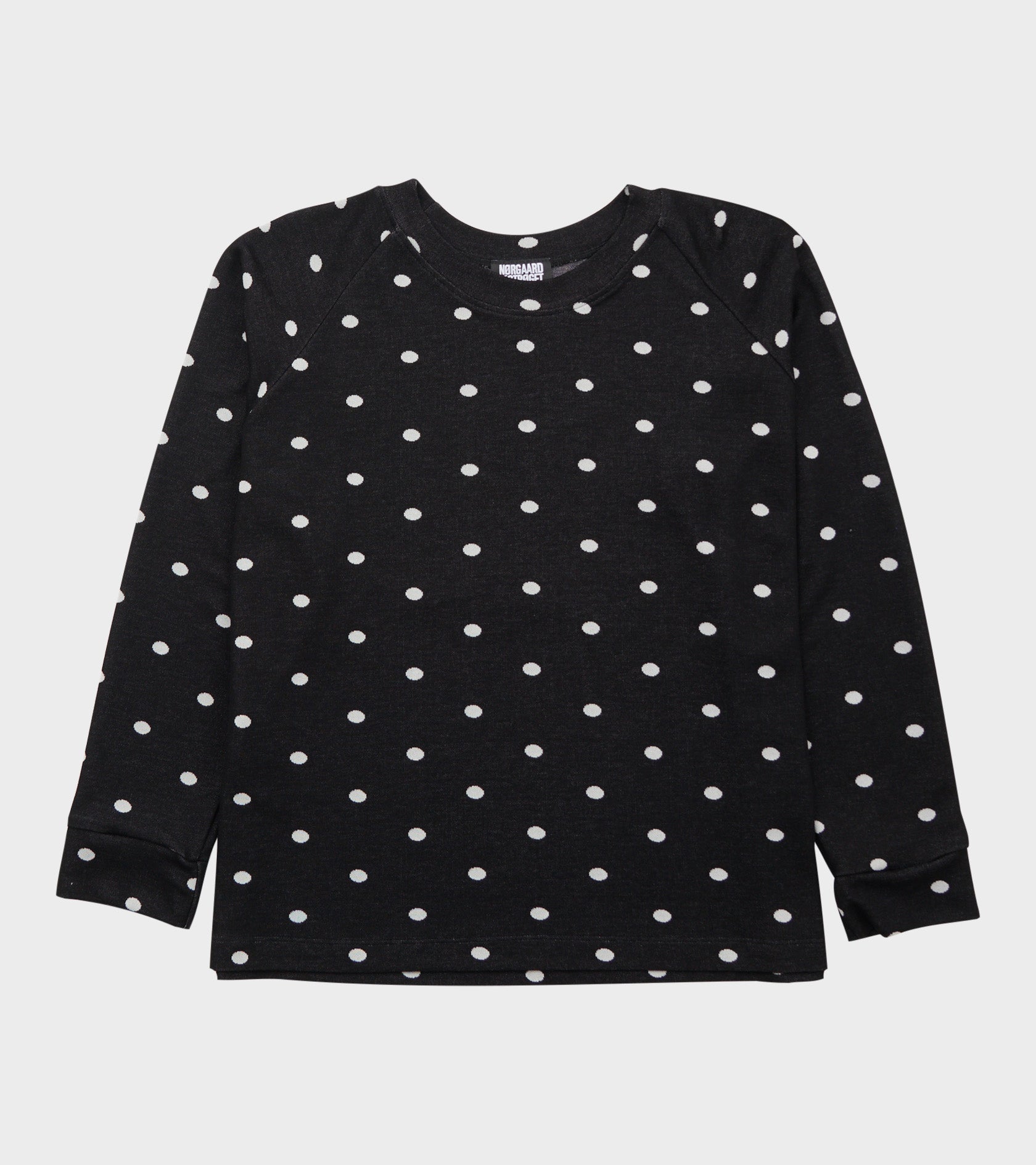 Jaquard Dot Sweat Black/Ecru