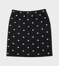 Jaquard Dot Skirt Black/Ecru