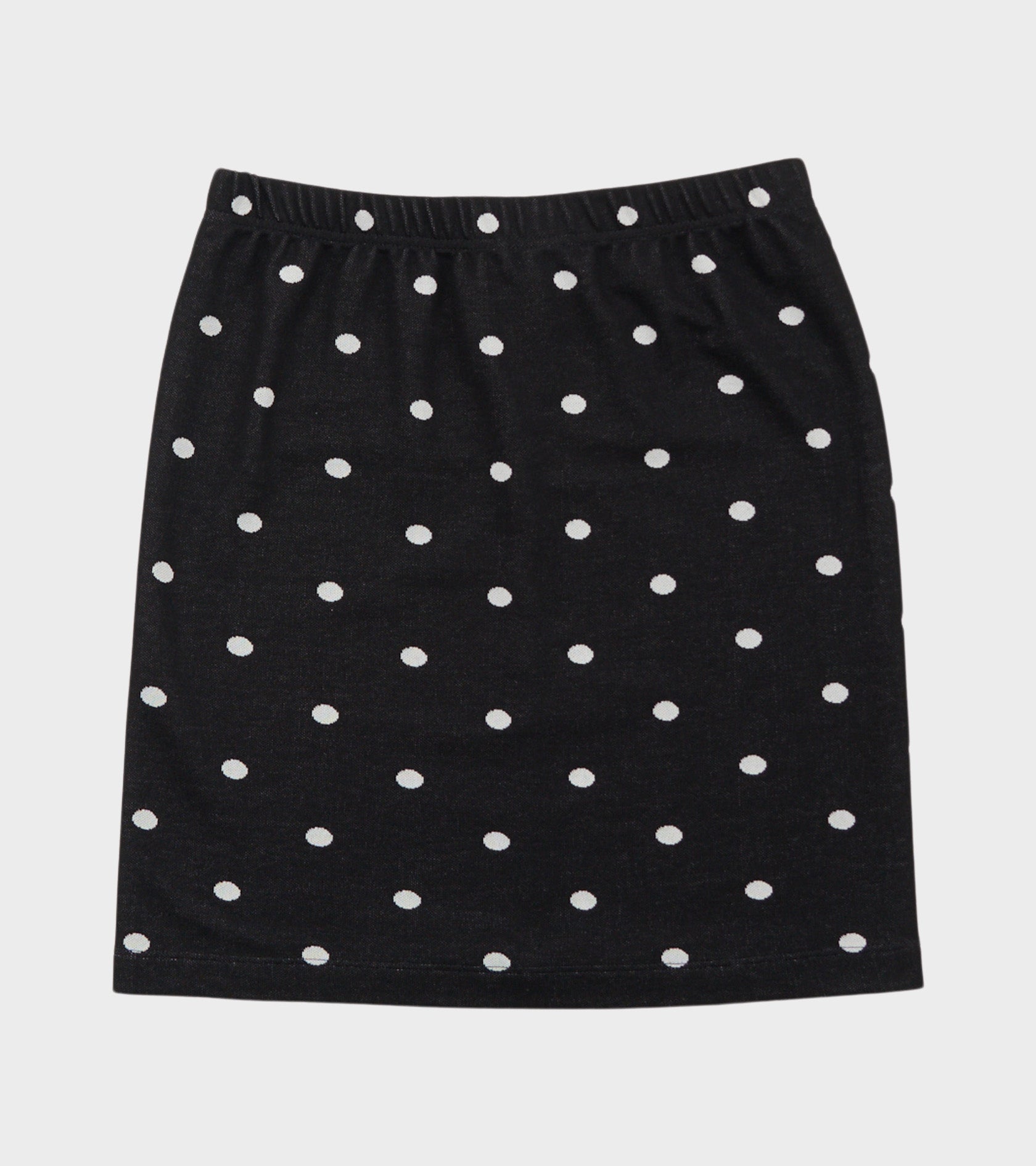 Jaquard Dot Skirt Black/Ecru