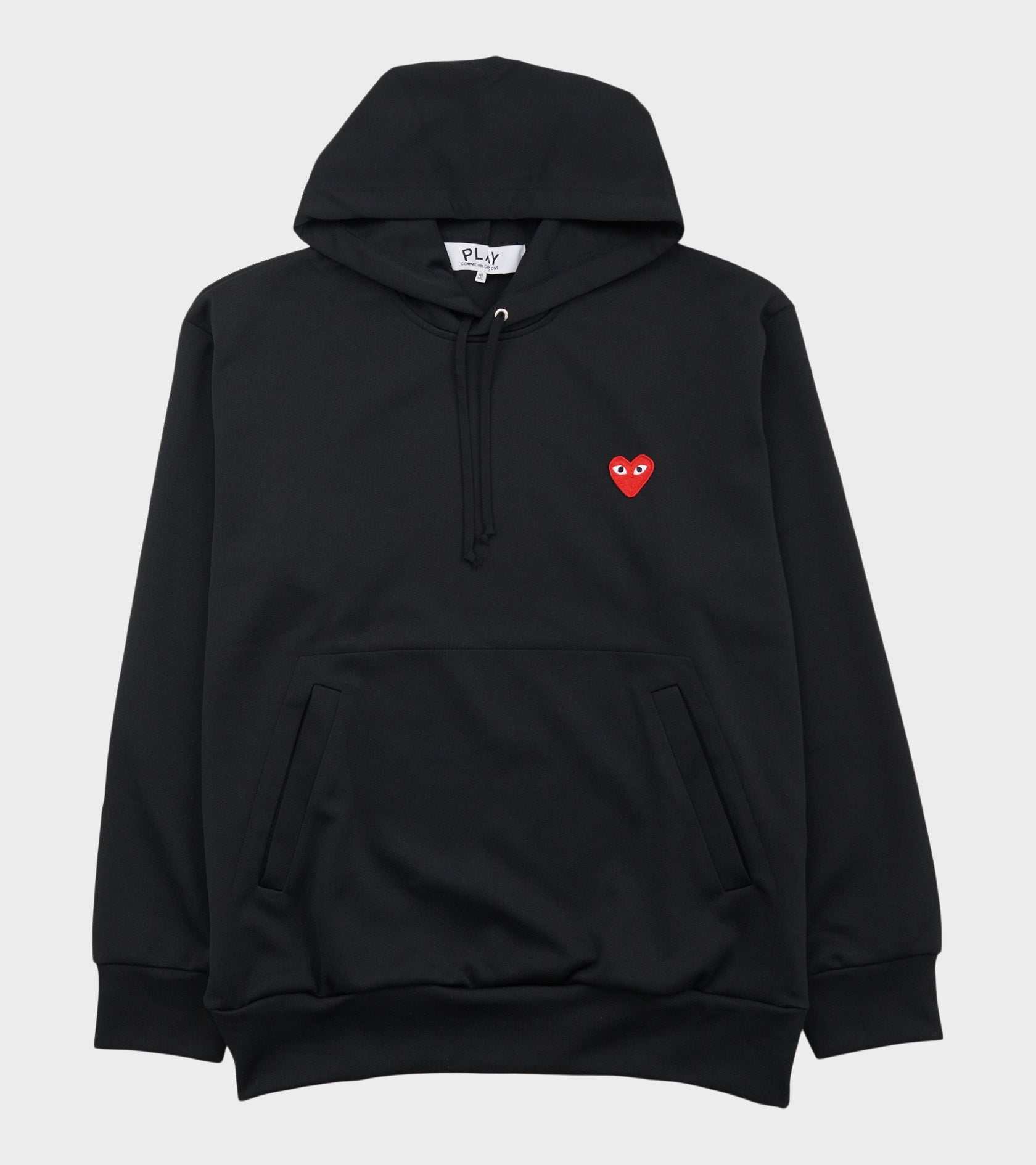 U Red Heart Hoodie Black