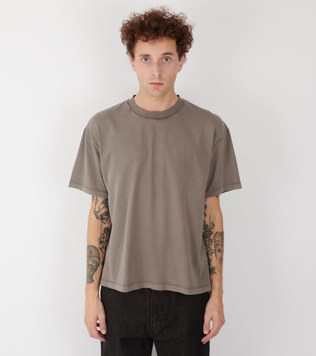 Back Logo Box Tee Earth Brown
