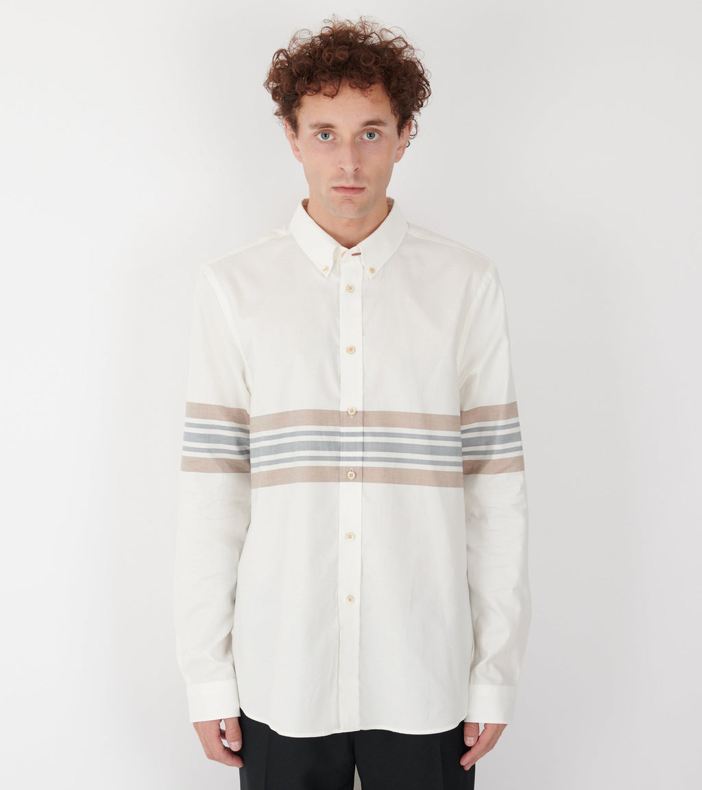 Striped Shirt White/Beige/Navy
