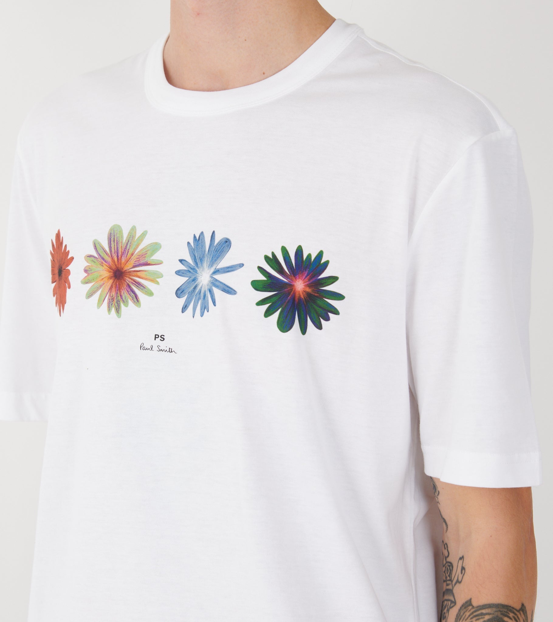 Flower S/S T-shirt White