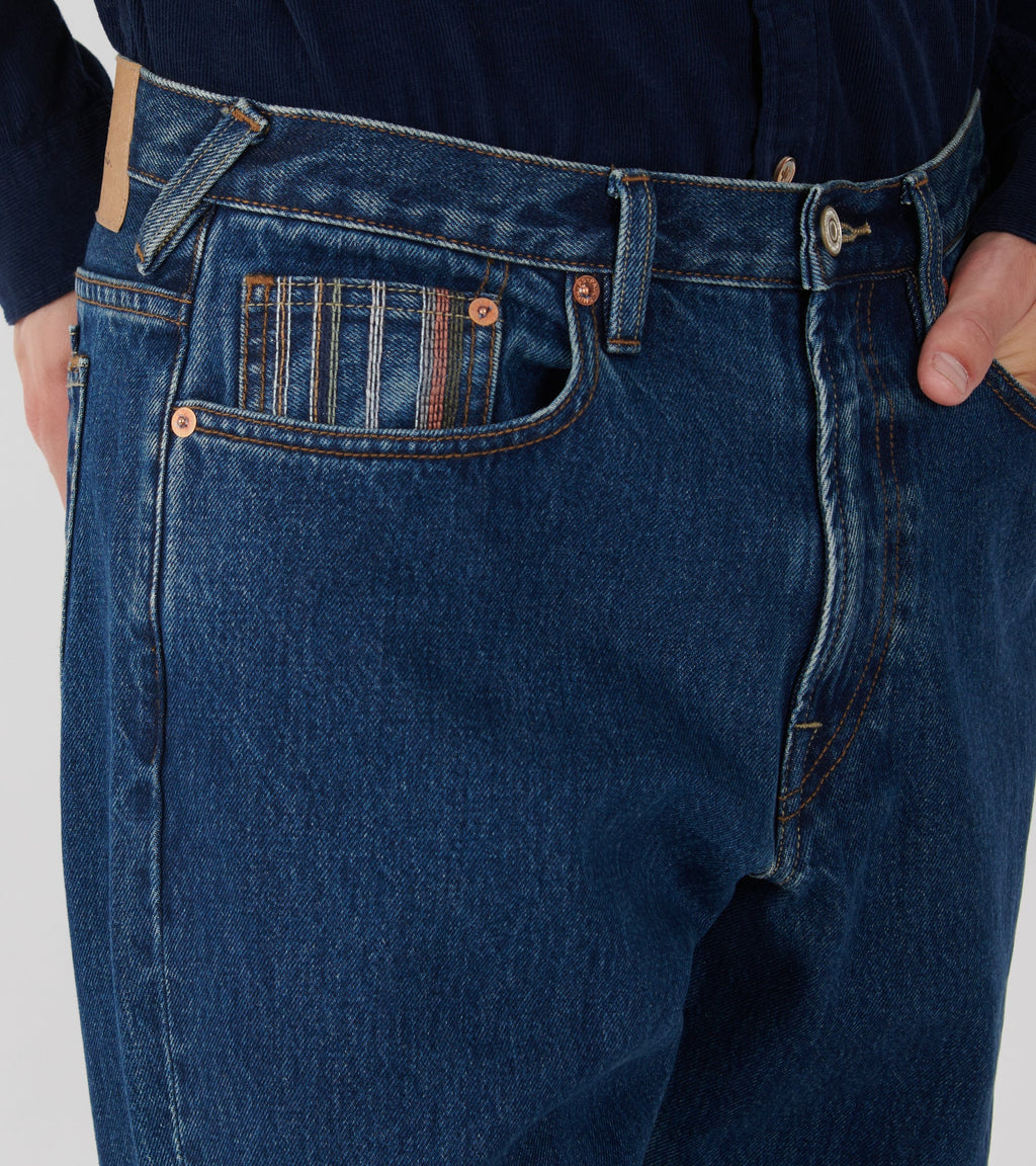 Relaxed Taper Fit Jeans Blue