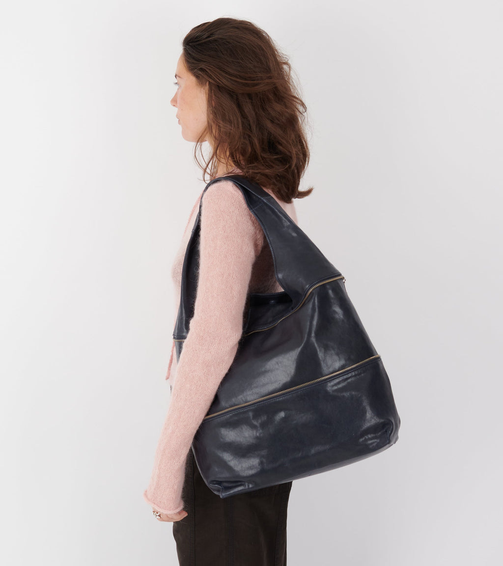 Riba Zip Bag Greyish Blue
