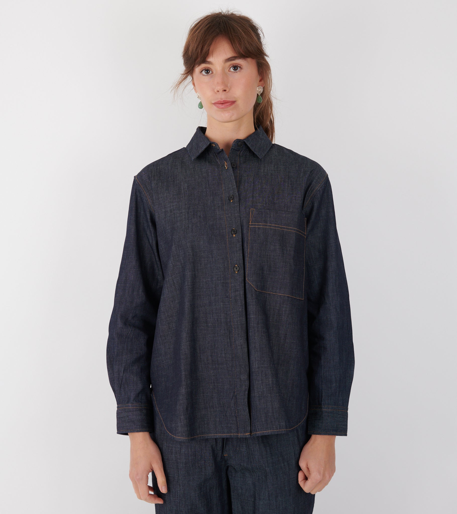 Lynette Shirt Denim Classic Blue