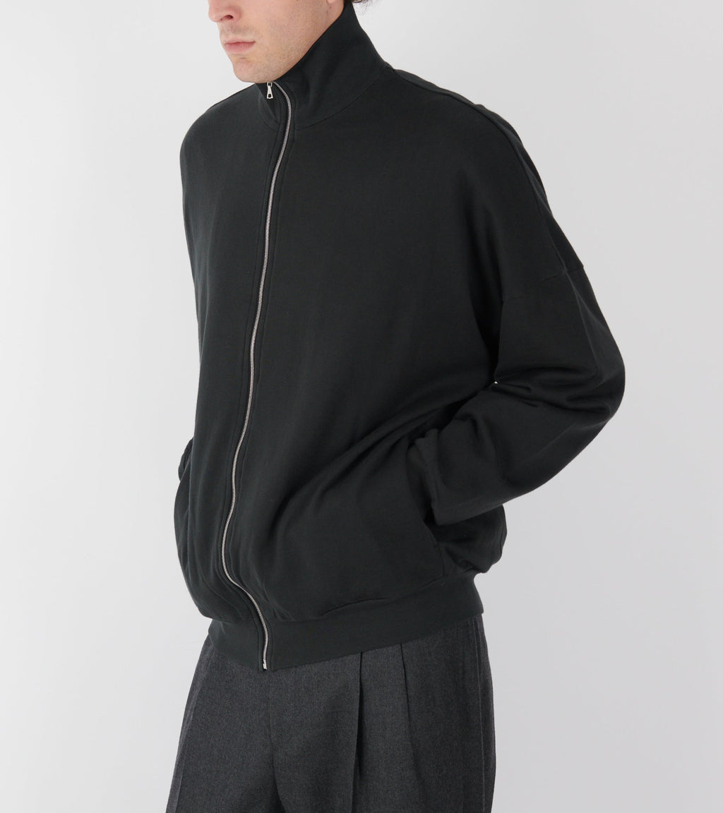Super High Gauge Sweat Zip Blouson Ink Black